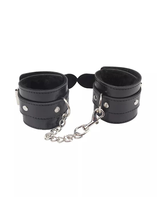 Obey Me Leather Hand Cuffs