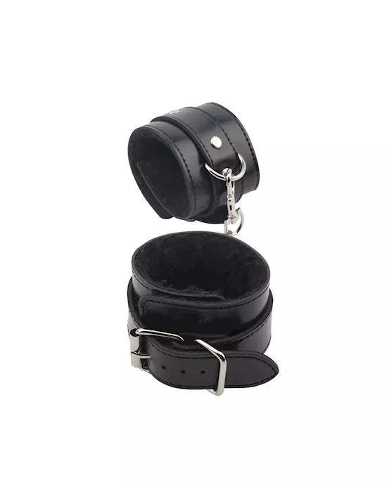 Obey Me Leather Hand Cuffs